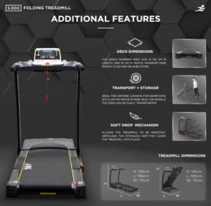 JLL S300 Digital Folding Treadmill