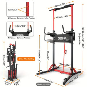 ONETWOFIT EW109673 Power Tower Pull Up Bar Station